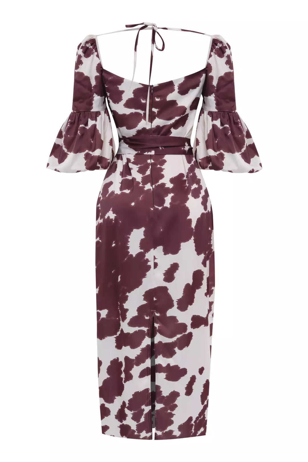 FRV Printed satin capri arm midi dress - Lisburn