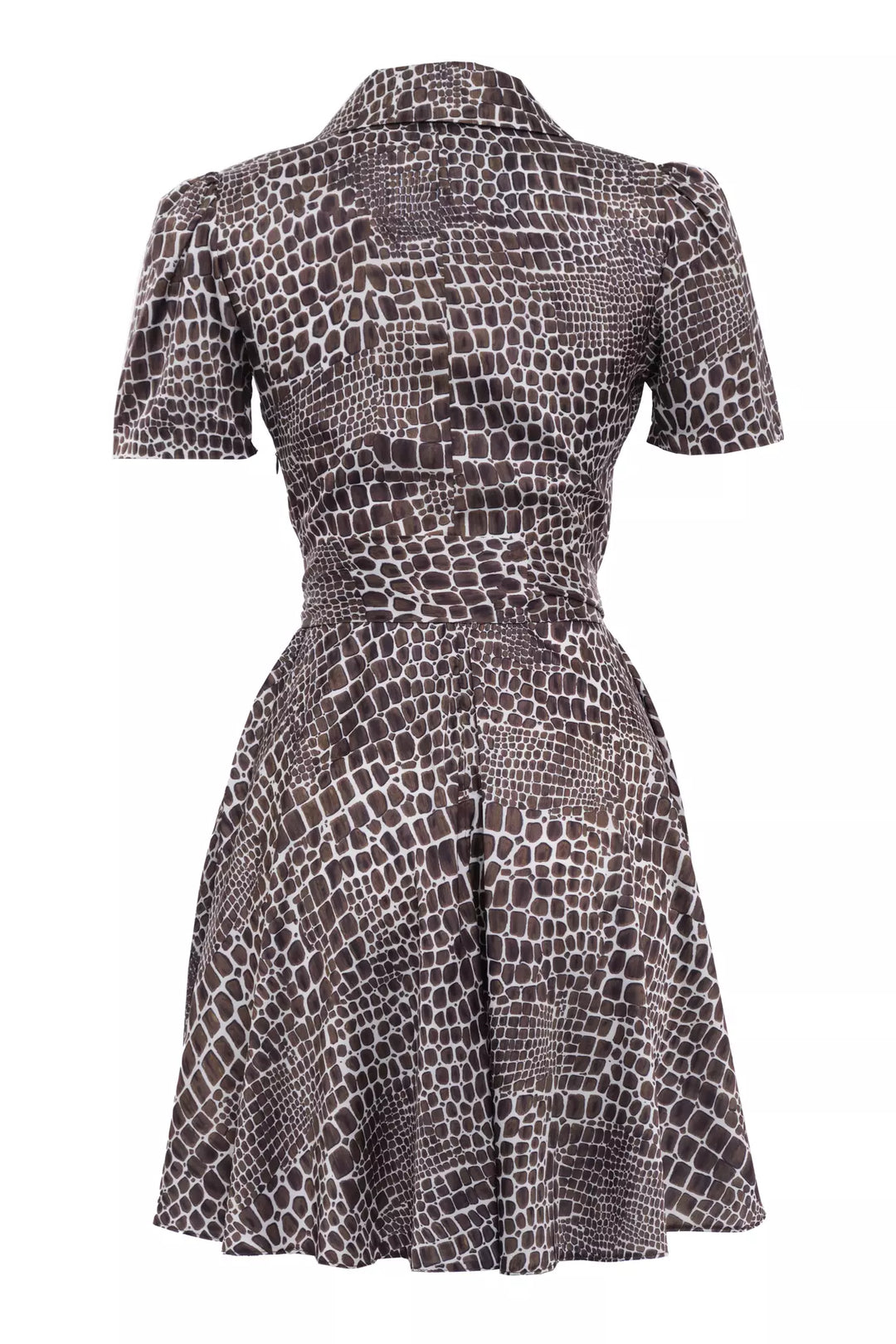 FRV Printed satin short sleeve mini dress - Macon