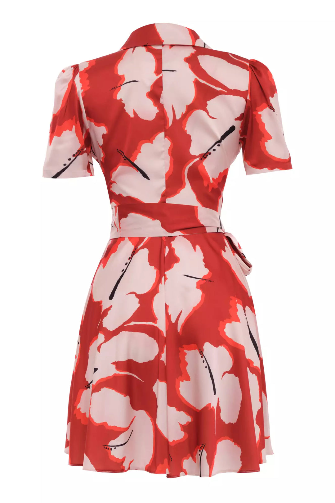 FRV Printed satin short sleeve mini dress - San Diego