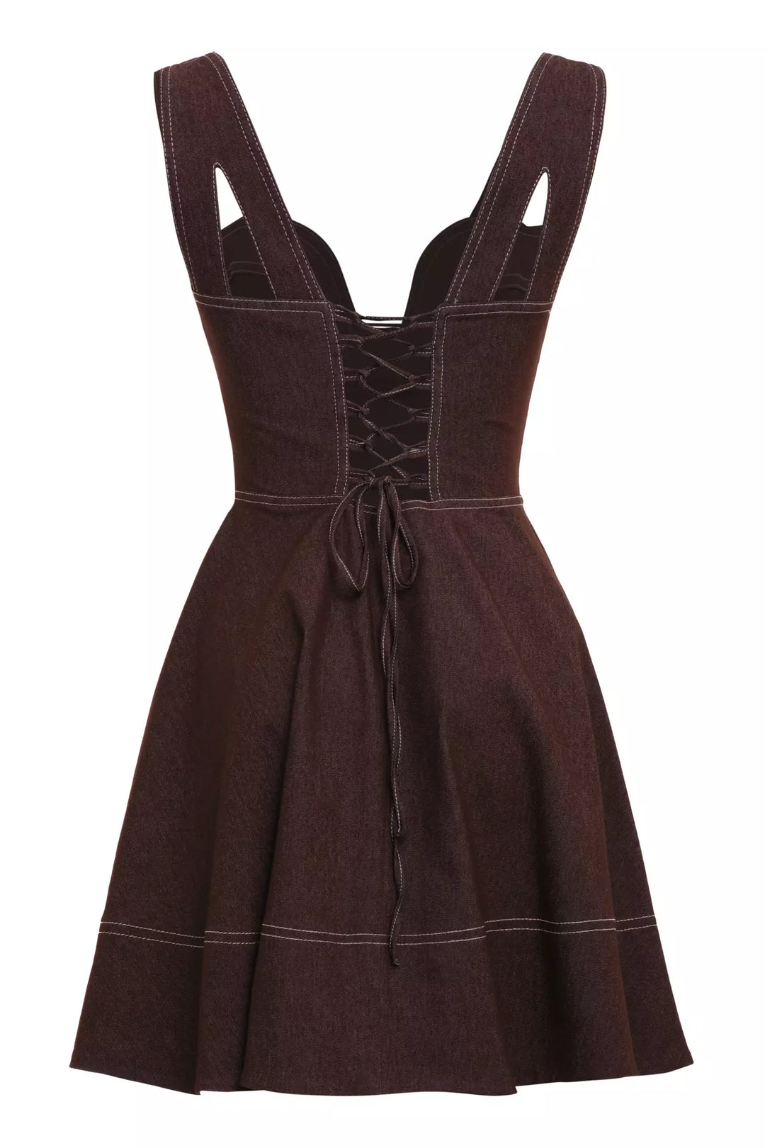 FRV Brown kot sleeveless mini dress - Greifswald