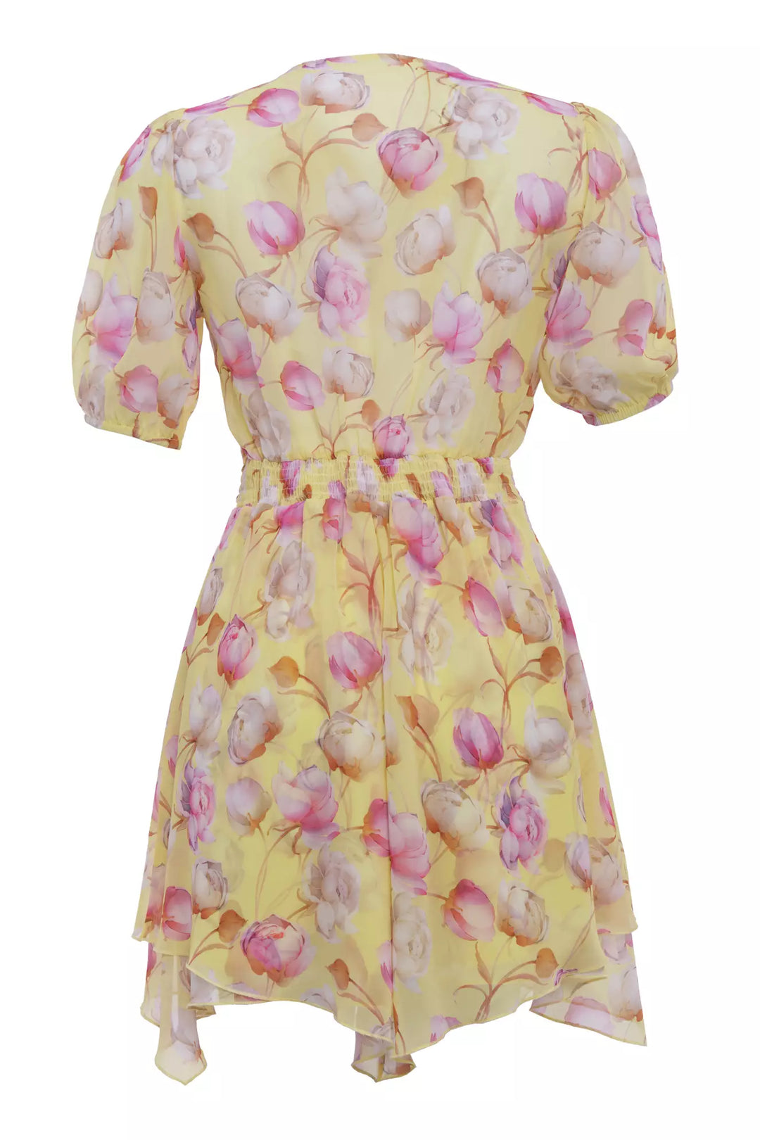 FRV Printed chiffon short sleeve mini dress - Coventry