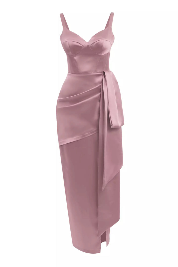 FRV Blush satin sleeveless long dress - East Kelowna