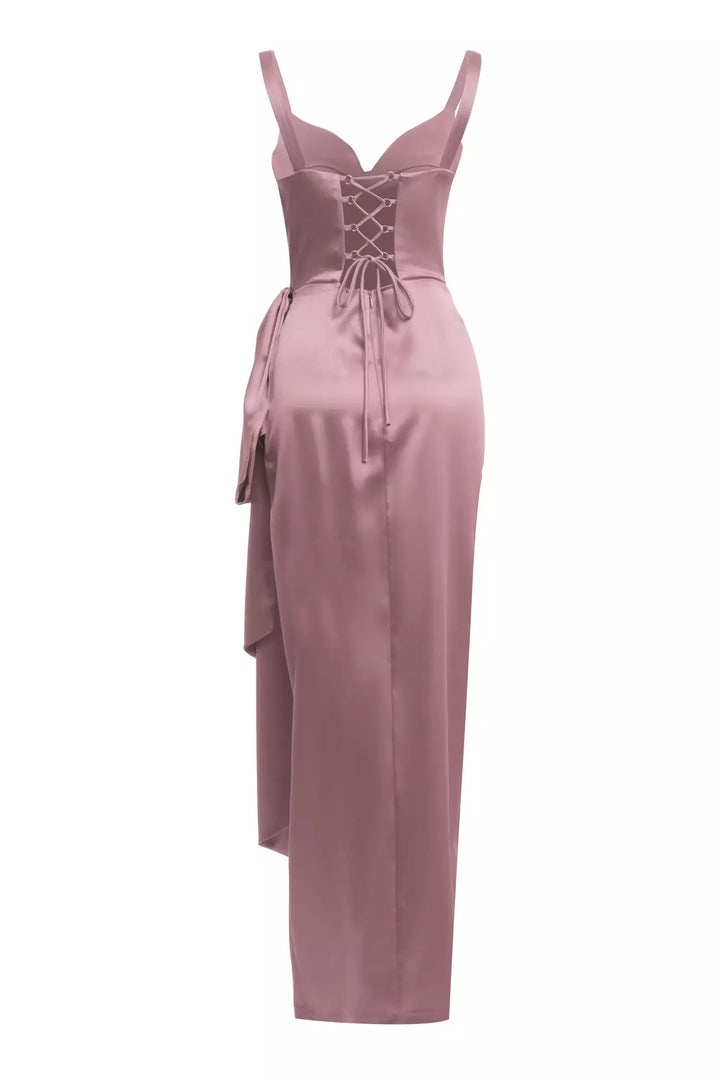 FRV Blush satin sleeveless long dress - East Kelowna