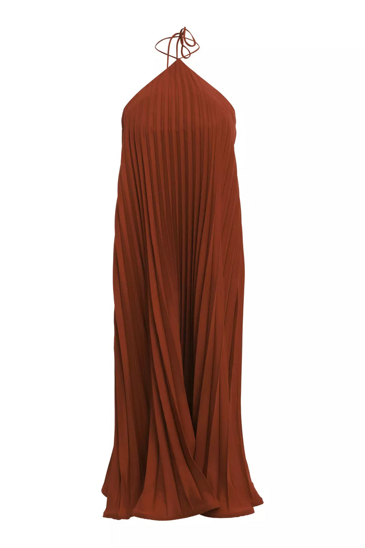 FRV Printed satin sleeveless midi dress - Kerkrade