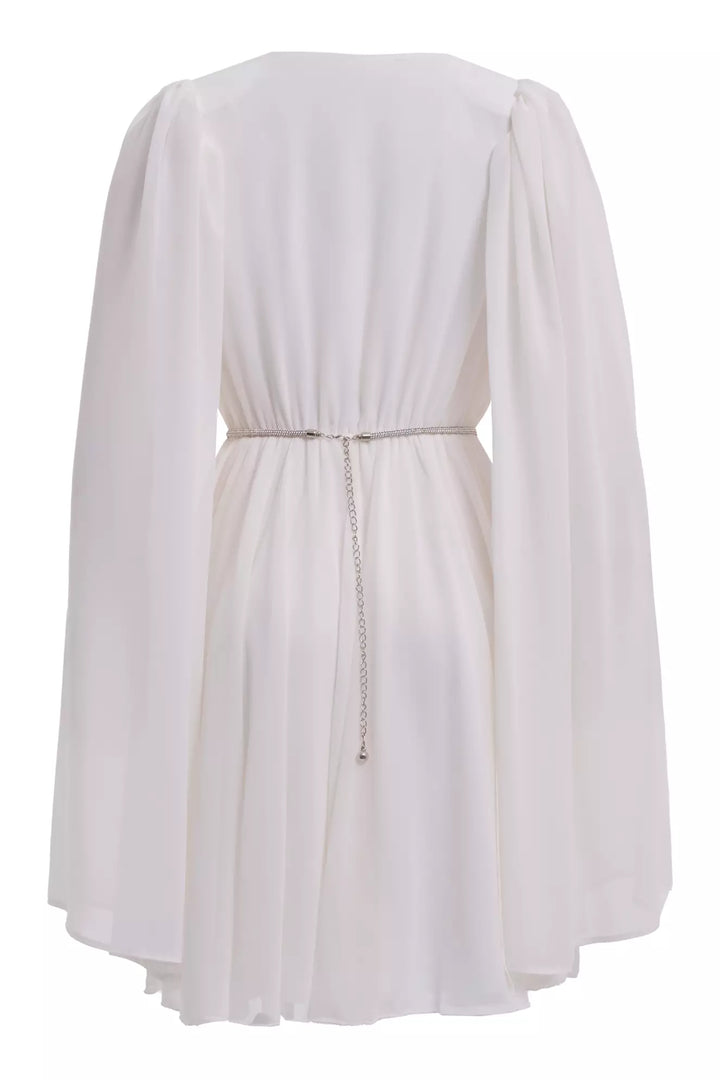 FRV White chiffon long sleeve mini dress - Murray