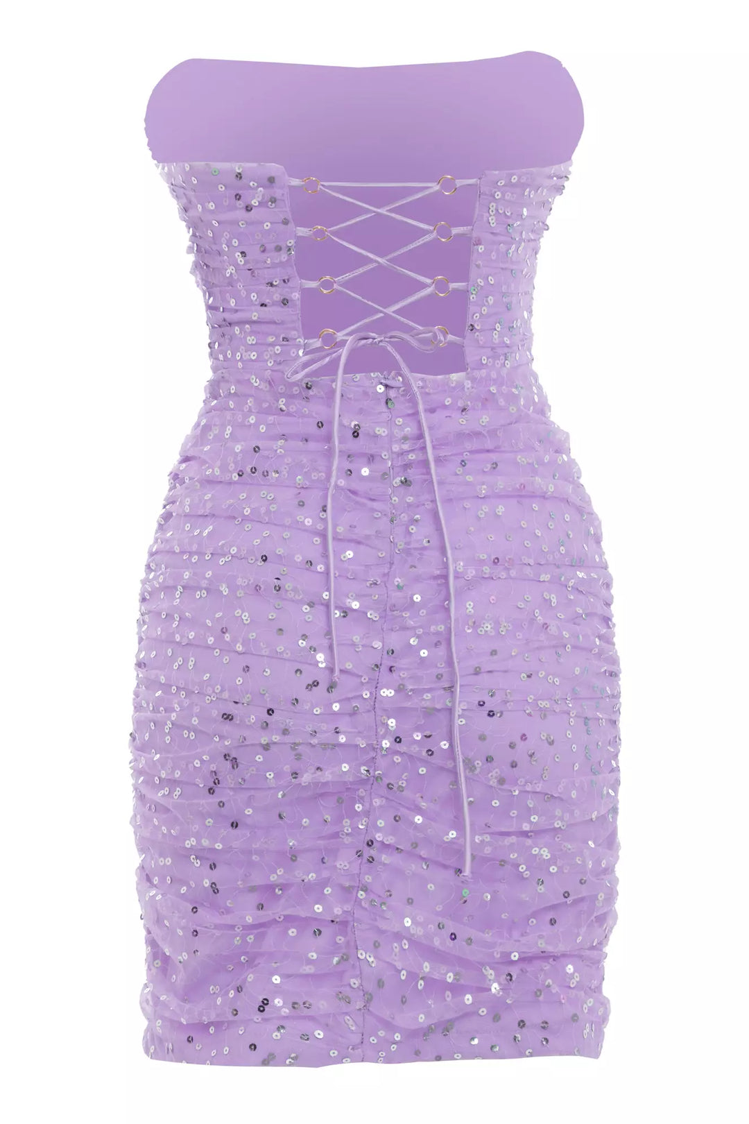 FRV Lilac crepe strapless mini dress - Dakota Ridge