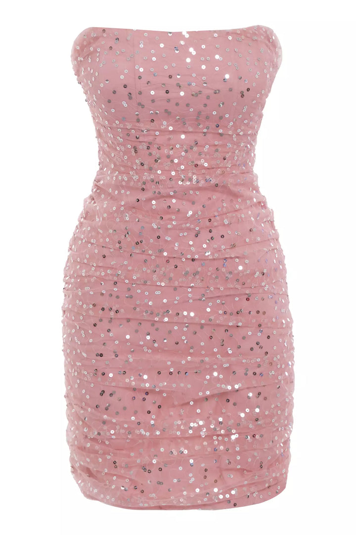FRV Blush crepe strapless mini dress - Tenosique