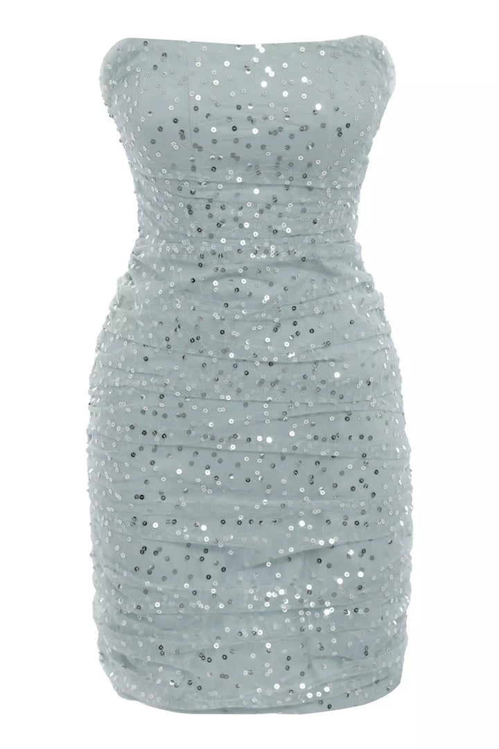 FRV Mint green crepe strapless mini dress - Ashford