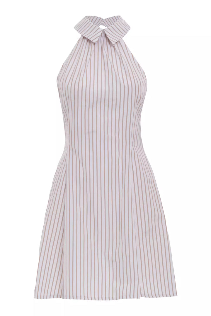 FRV Beige poplin sleeveless mini dress - Piatra Neamţ