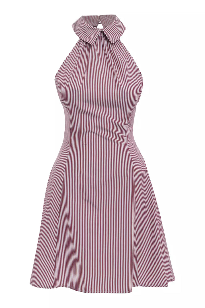FRV Maroon poplin sleeveless mini dress - Hobbs