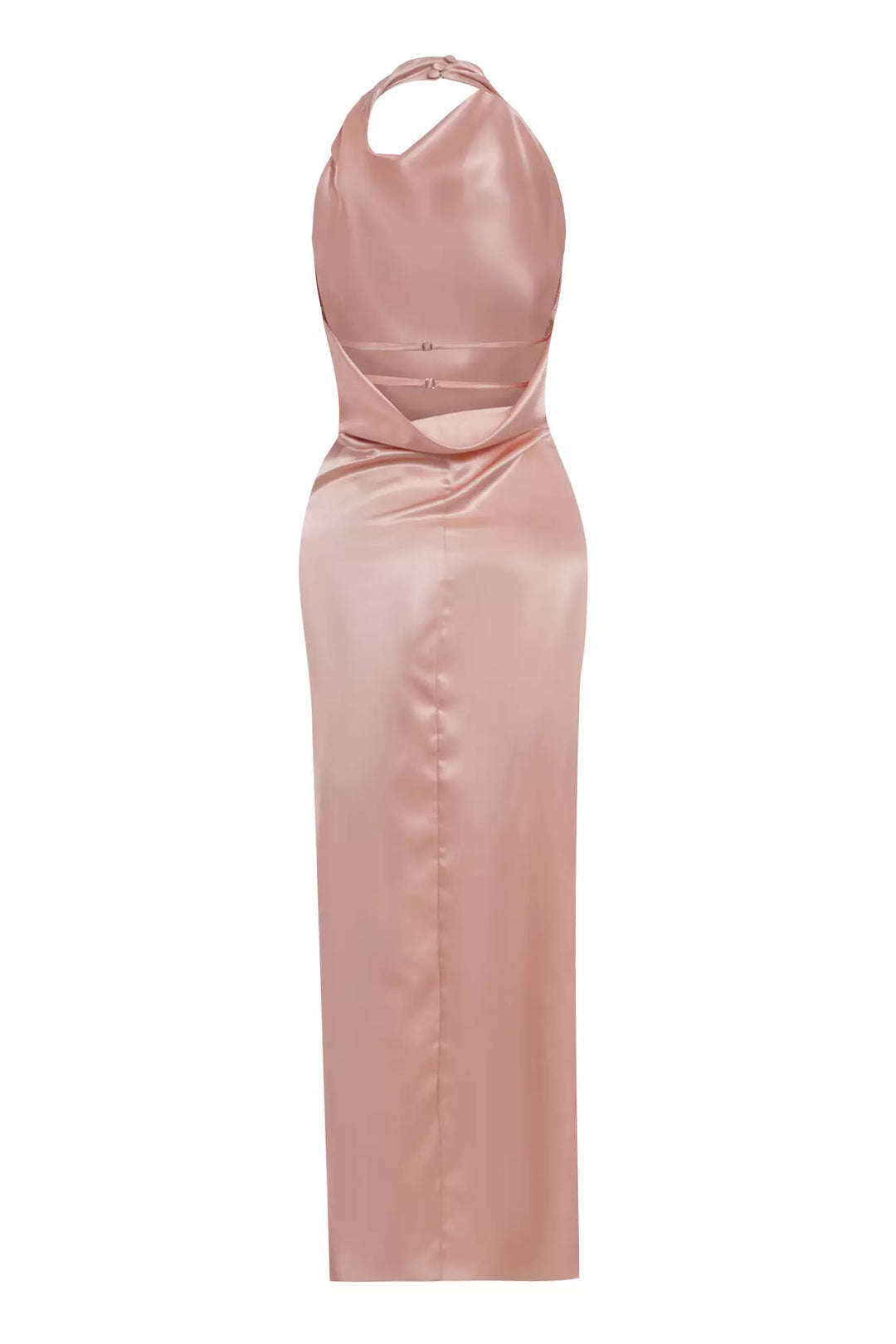 FRV Printed satin sleeveless long dress - Wiesbaden