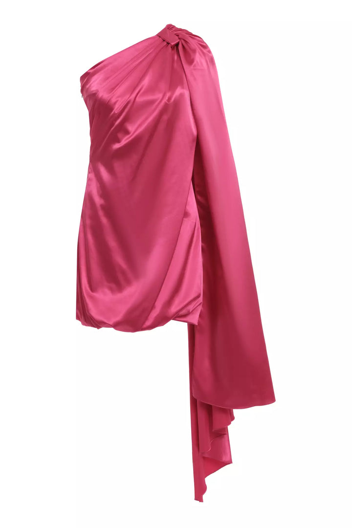FRV Fuchsia satin single sleeve mini dress - Zwickau