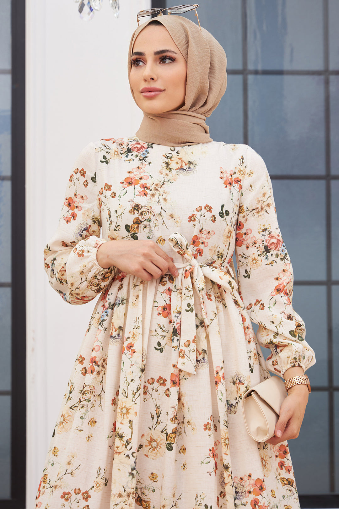 فستان سارا من الكتان للنساء من ZRF - تيراكوتا - كويمبرا