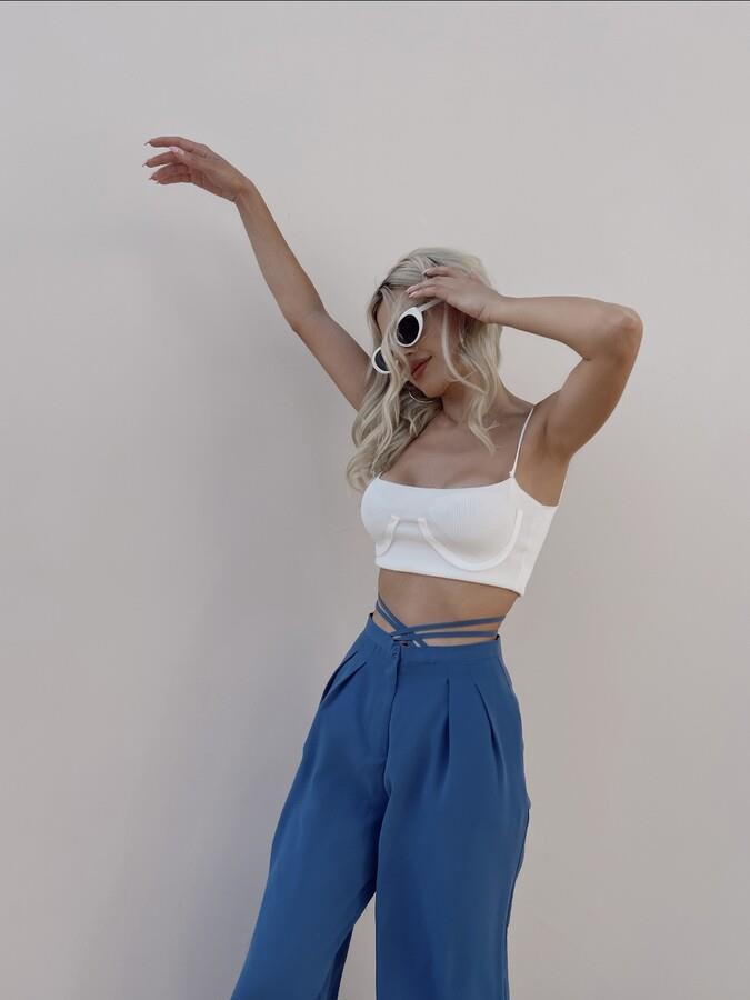 HLLY Women Alonzo Pants Blue - Pinotepa