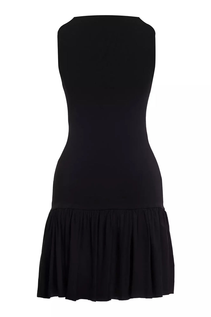 FRV Black knitted sleeveless mini dress - Blainville