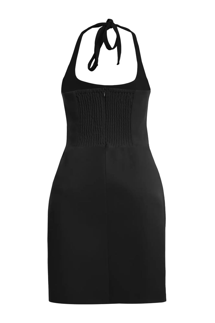 FRV Black crepe sleeveless mini dress - San Luis de la Paz