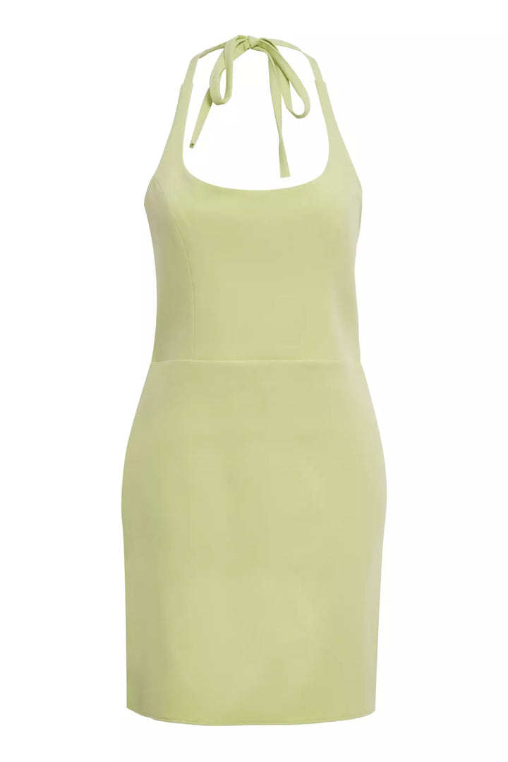 FRV Peanut green crepe sleeveless mini dress - Tizimín