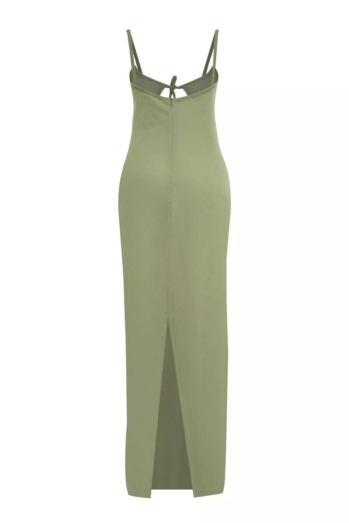 FRV Green knitted sleeveless long dress - Beckum