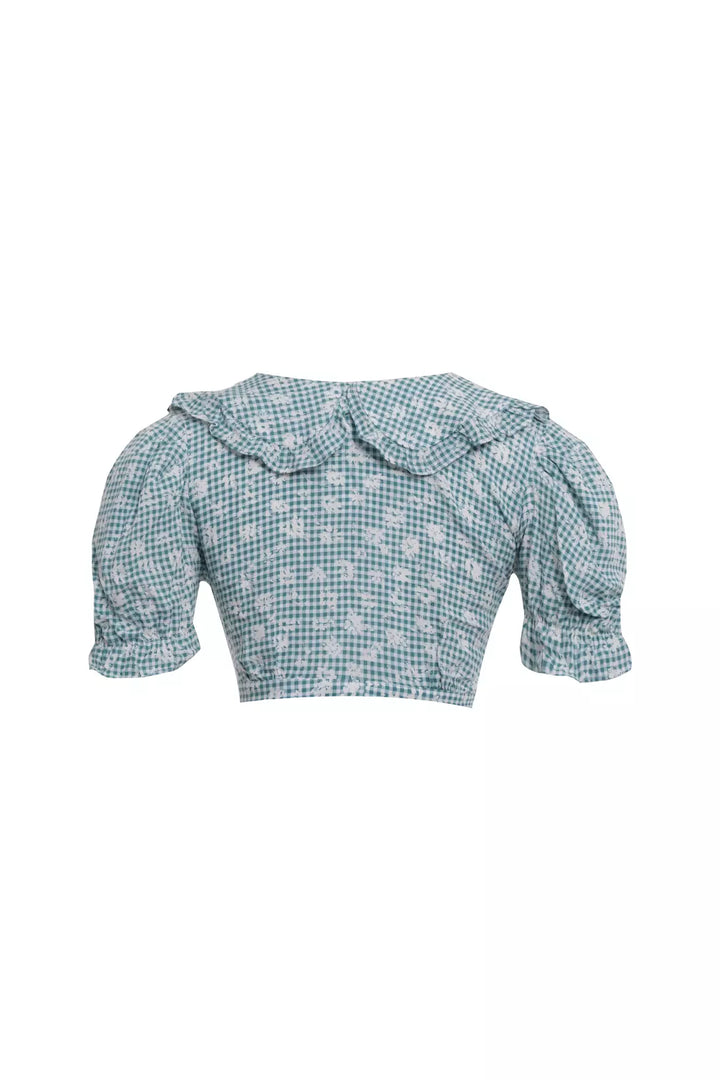 FRV poplin short sleeve mini crop top - Syracuse