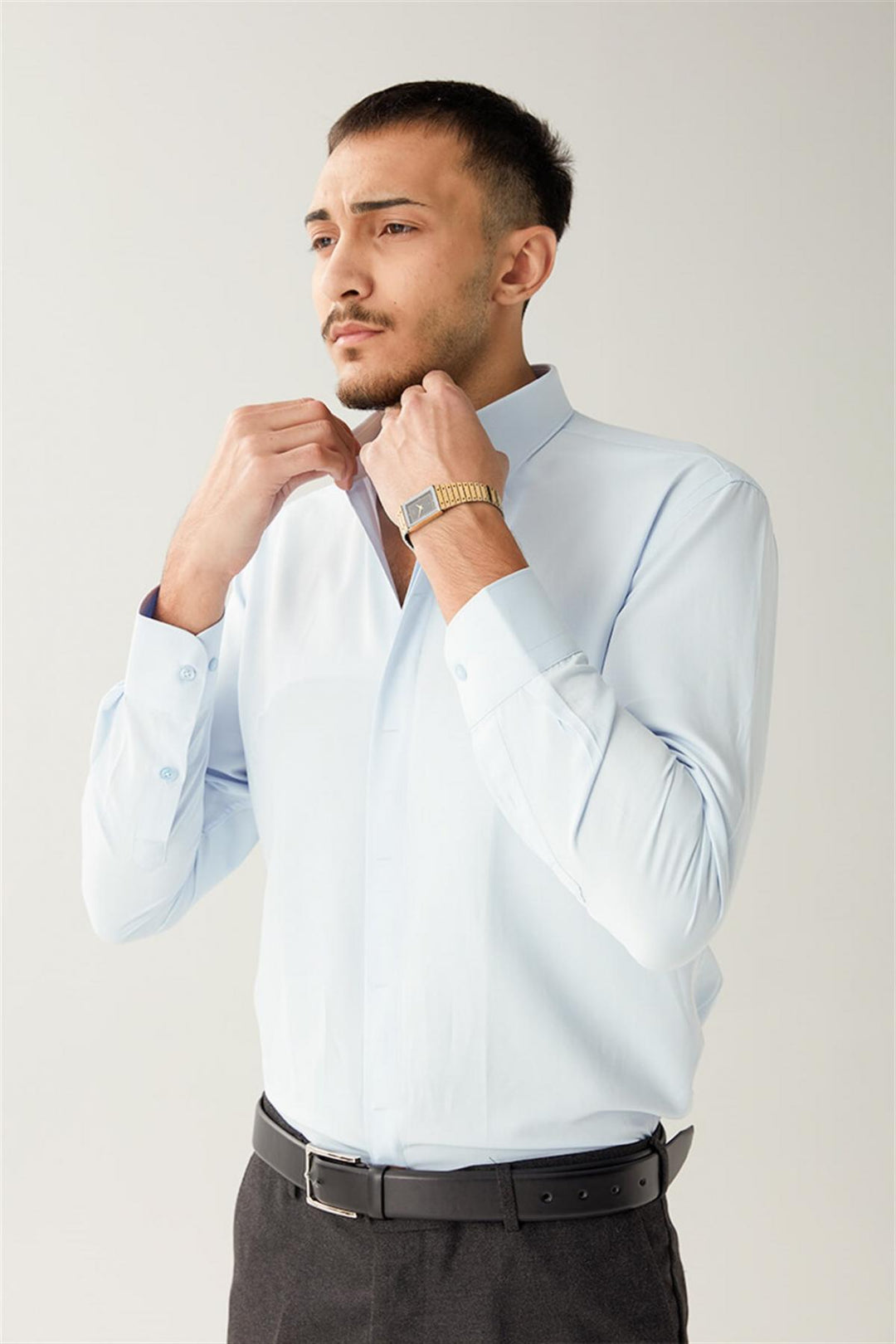 MPL Men's Long Sleeve Satin Shirt 2097 - Richmond