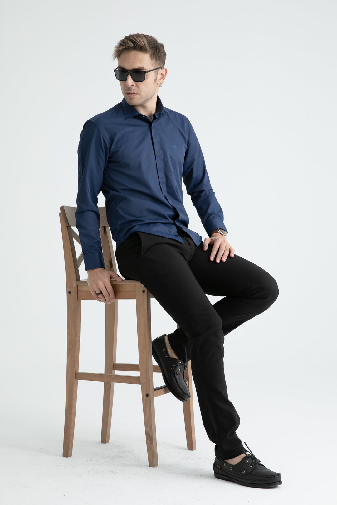 MPL Men's Long Sleeve Satin Shirt 2097 - Conroe