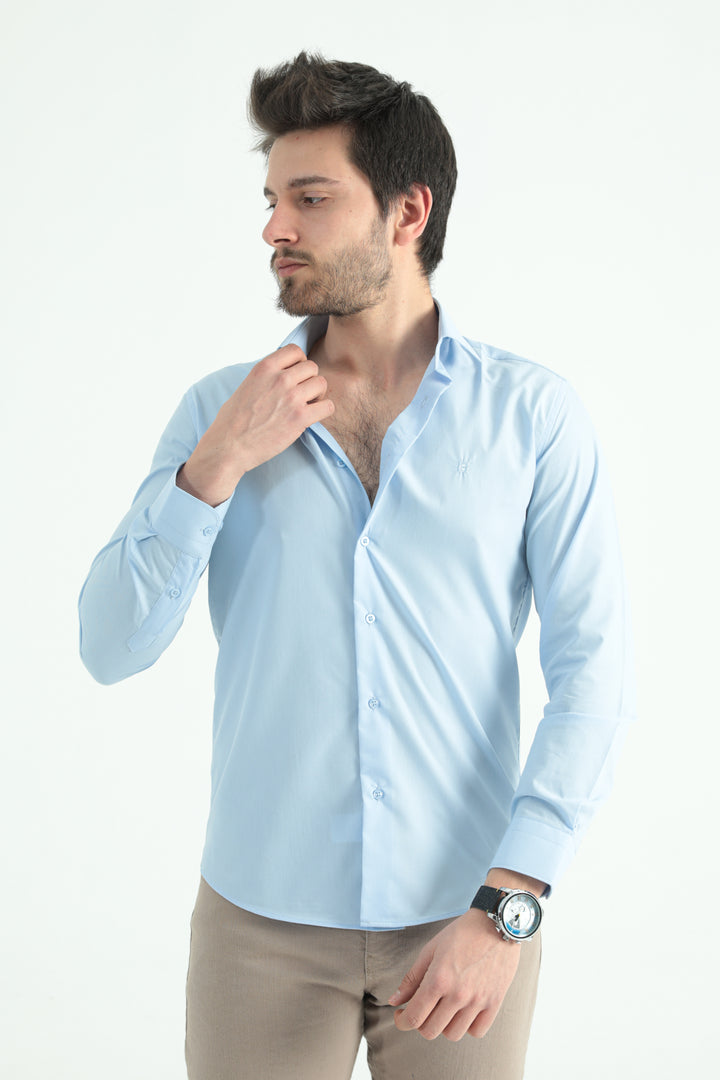 MPL Men's Long Sleeve Satin Shirt 2097 - Lierre