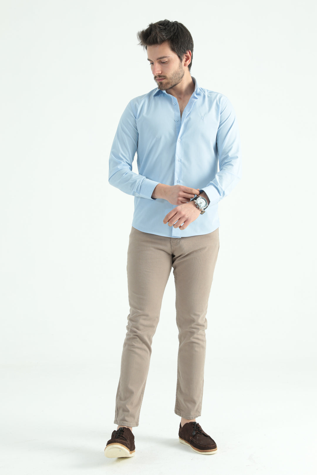 MPL Men's Long Sleeve Satin Shirt 2097 - Lierre