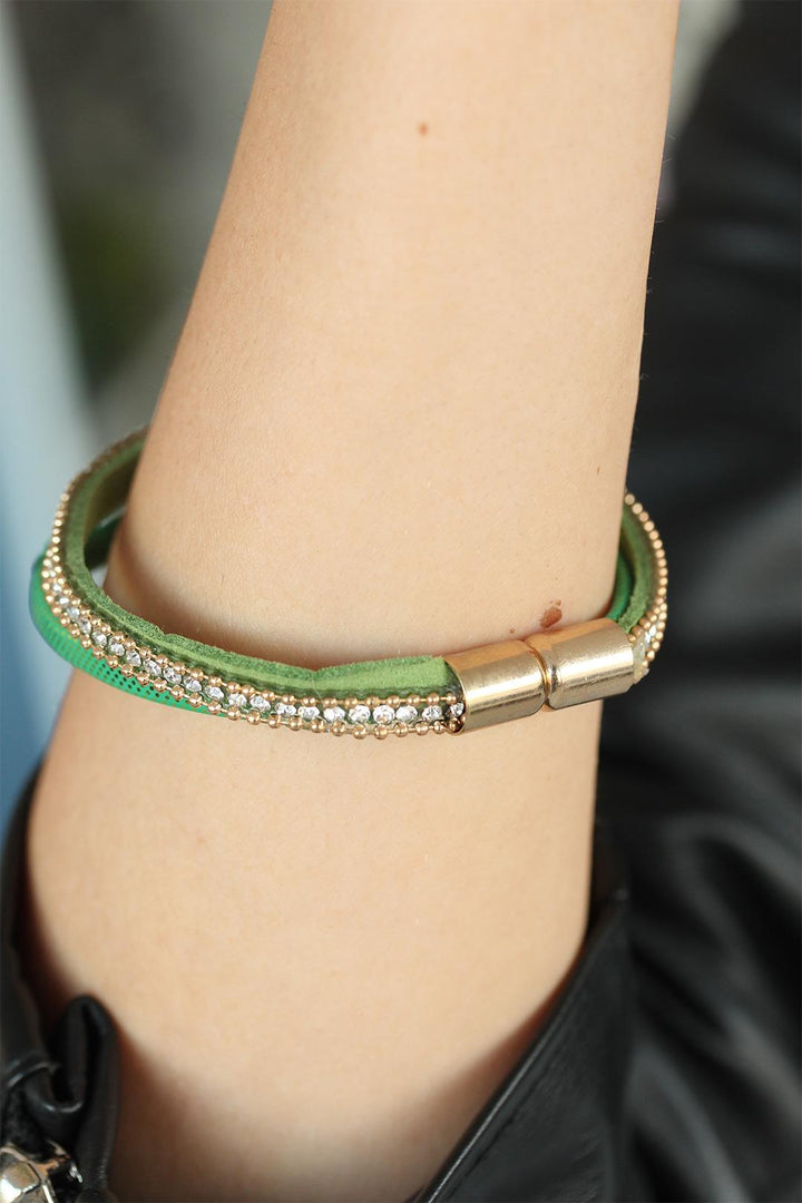 EBJ Green Color Metal Infinity Women's Bracelet - Freital