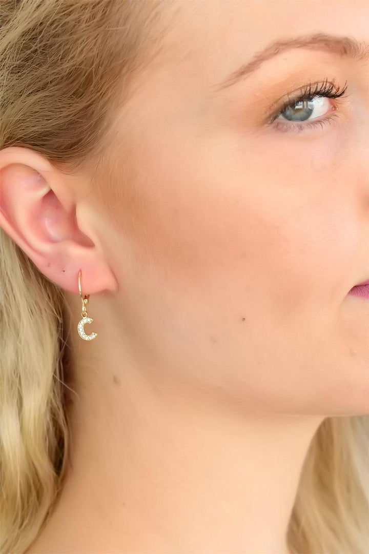 EBJ C Letter Women's Earring - Santa Monica