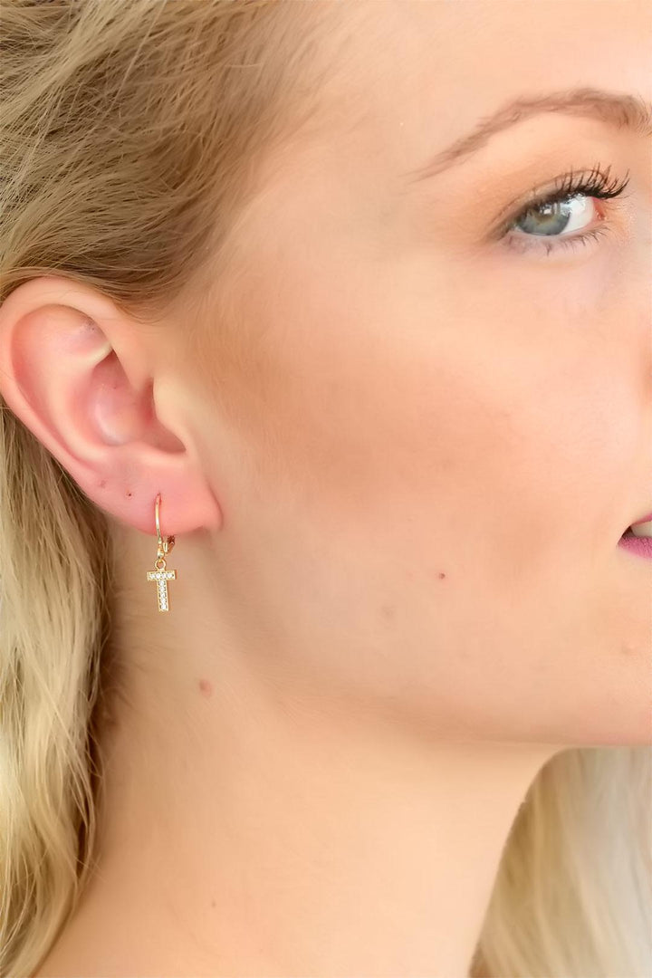 EBJ T Letter Women's Earring - Almelo