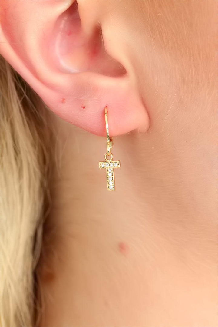 EBJ T Letter Women's Earring - Almelo