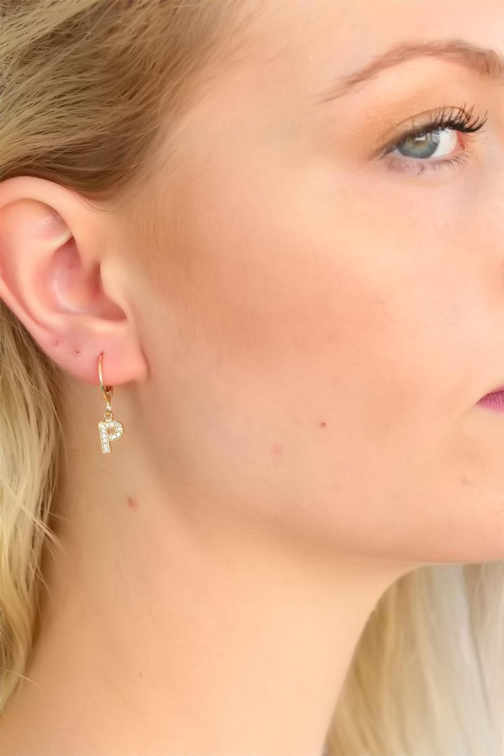 EBJ P Letter Women's Earring - Timmins