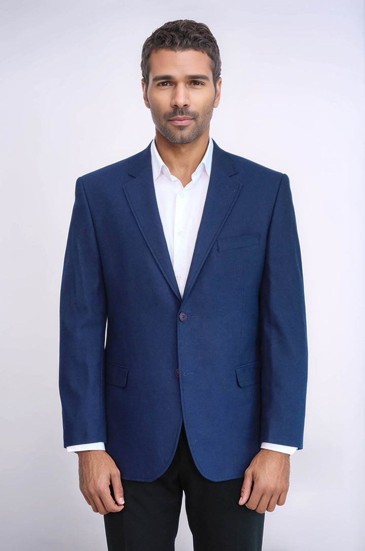 WSS 4 Drop Cachet Sax Blue Men Blazer  - Royal Oak