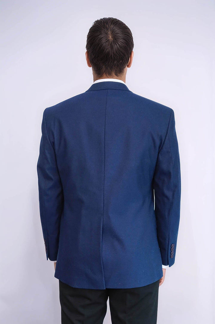 WSS 4 Drop Cachet Sax Blue Men Blazer  - Royal Oak