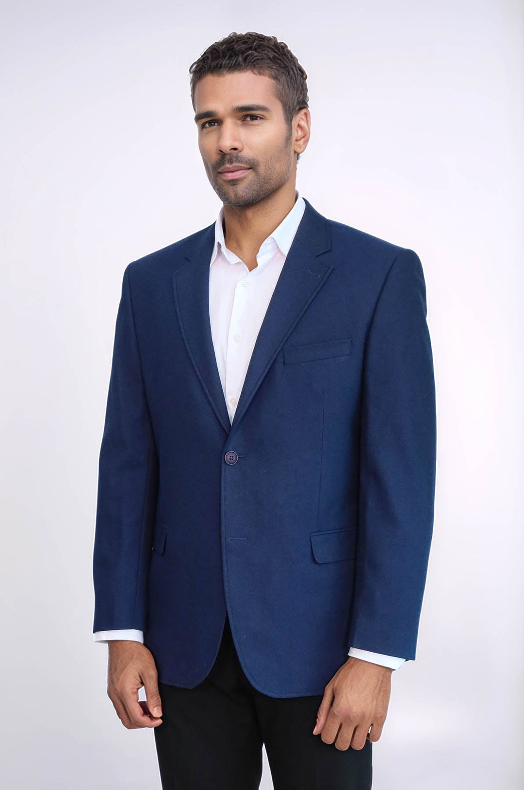 WSS 4 Drop Cachet Sax Blue Men Blazer  - Royal Oak