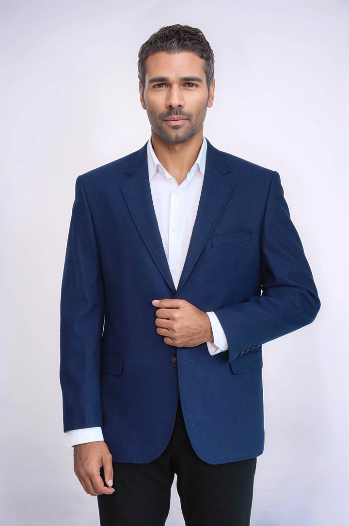 WSS 4 Drop Cachet Sax Blue Men Blazer  - Royal Oak