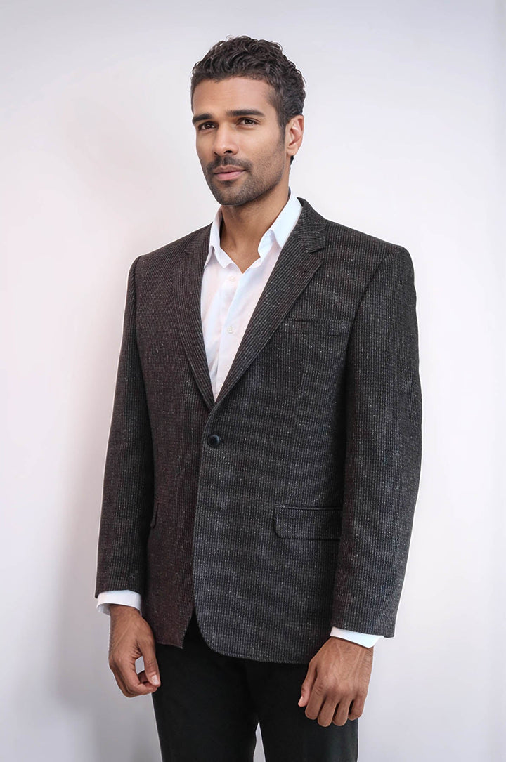 WSS 4 Drop Regular Cut Anthracite Men Blazer  - Townsville
