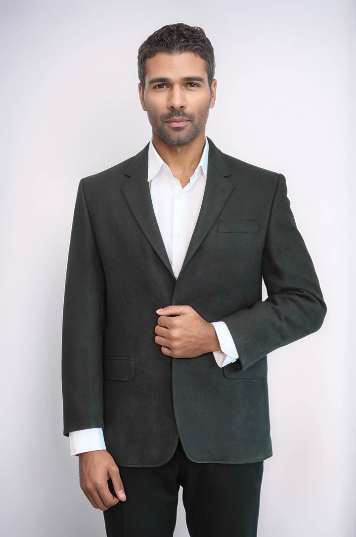 WSS 4 Drop Cachet Dark Green Men Blazer  - Finglas