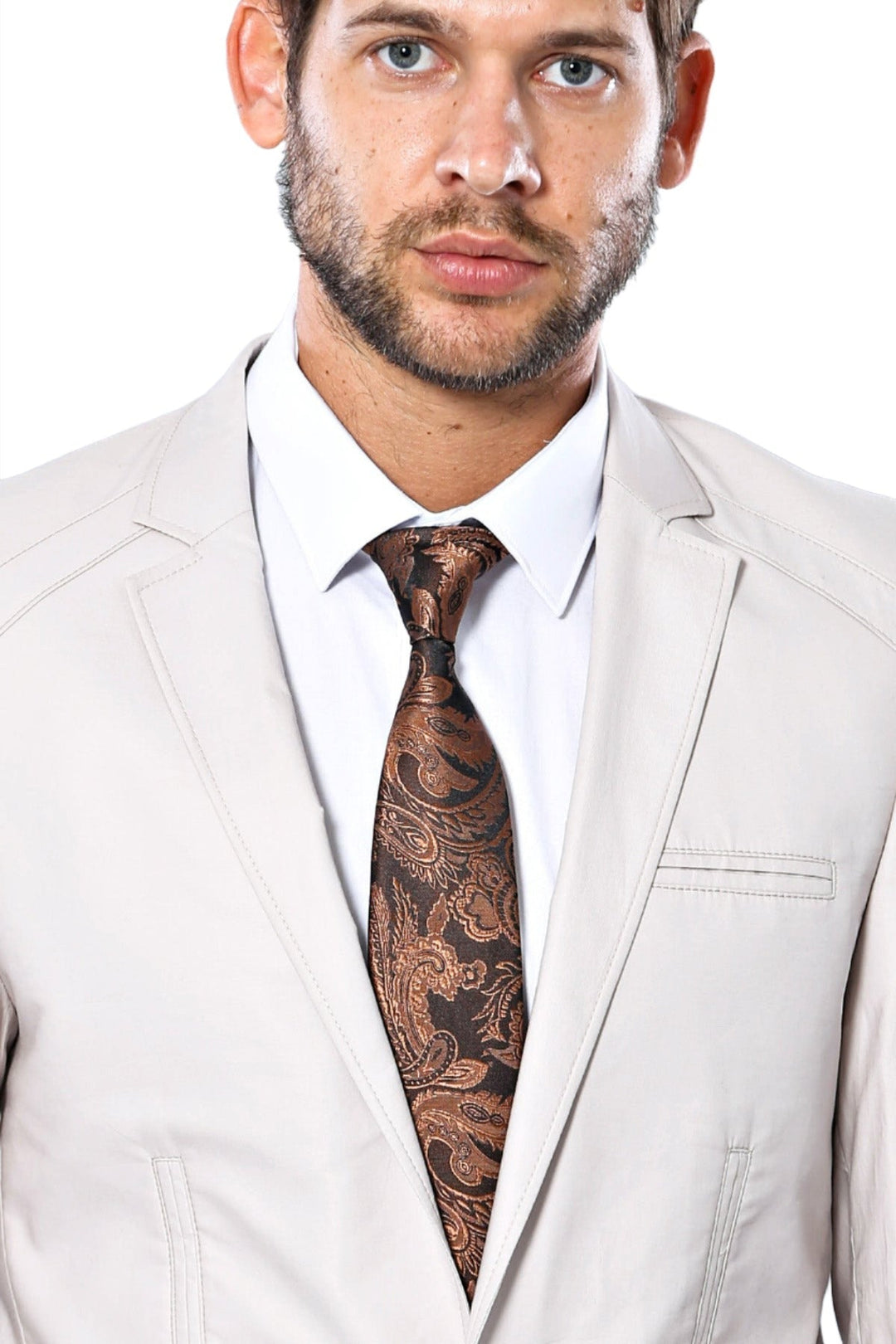 WSS 3 pocket Single Button Cotton Grey Jacket- - Singen