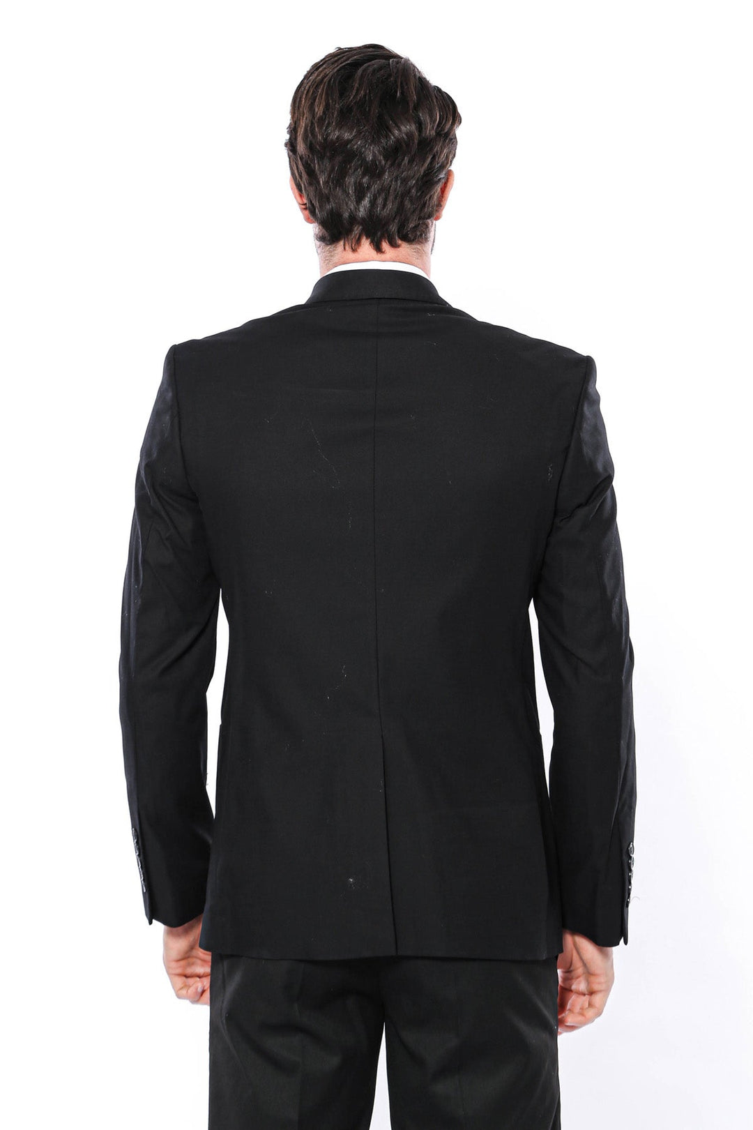 WSS 2 Button Bag Pocket Crested Black Jacket- - Olbia