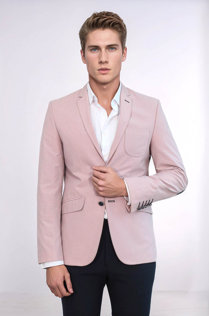 WSS Patched Light Pink Blazer  - Assen