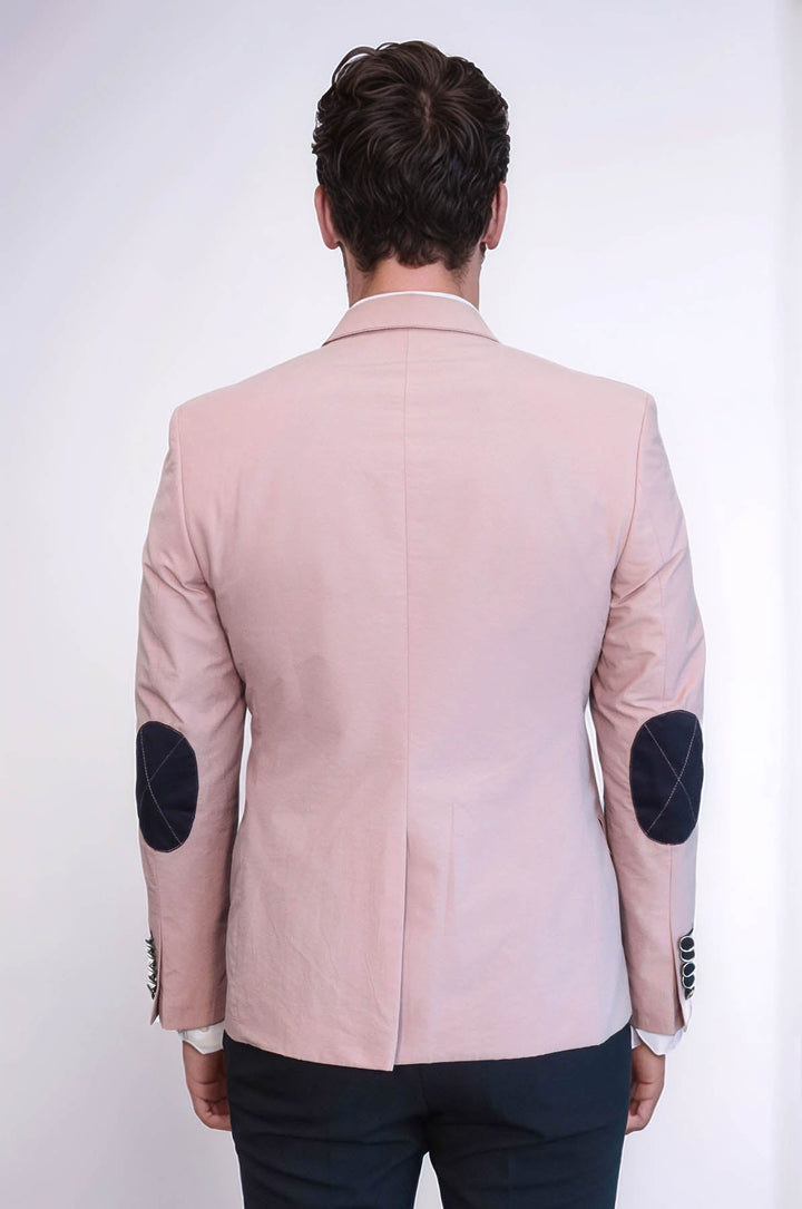 WSS 2 Buttons 3 Pockets Crested Cotton Beige Jacket - Terrebonne