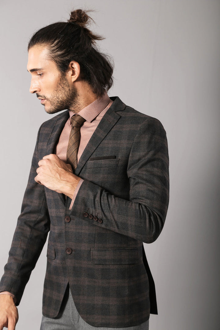 WSS Slimfit Plaid Wool Blazer  - Lysychansk