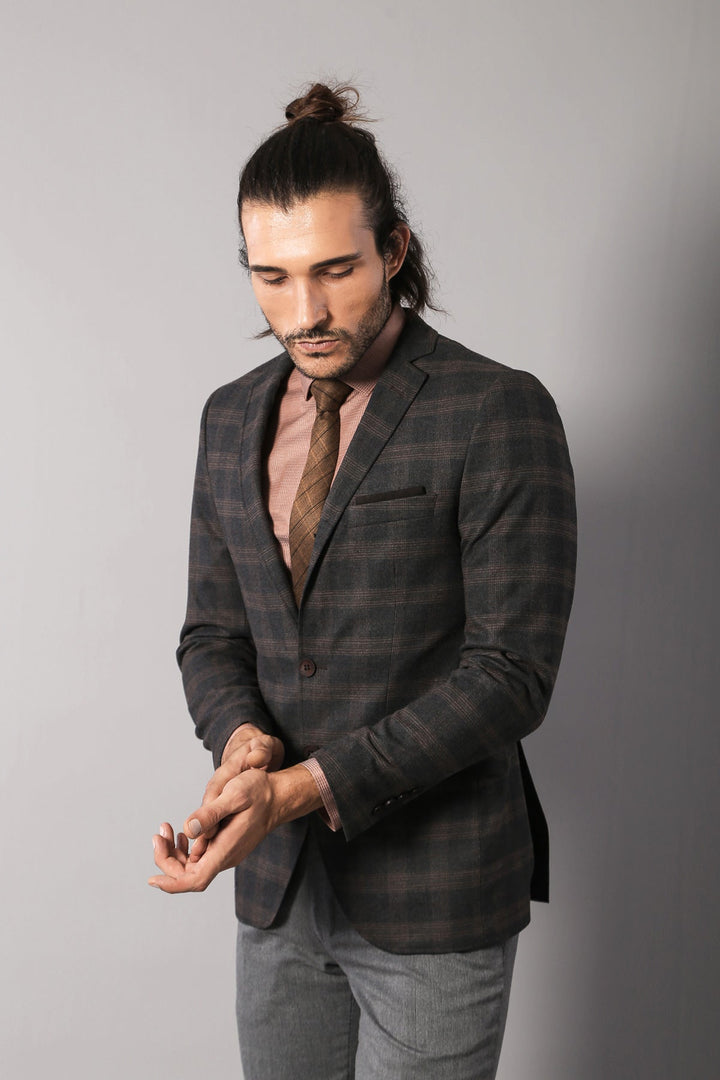 WSS Slimfit Plaid Wool Blazer  - Lysychansk