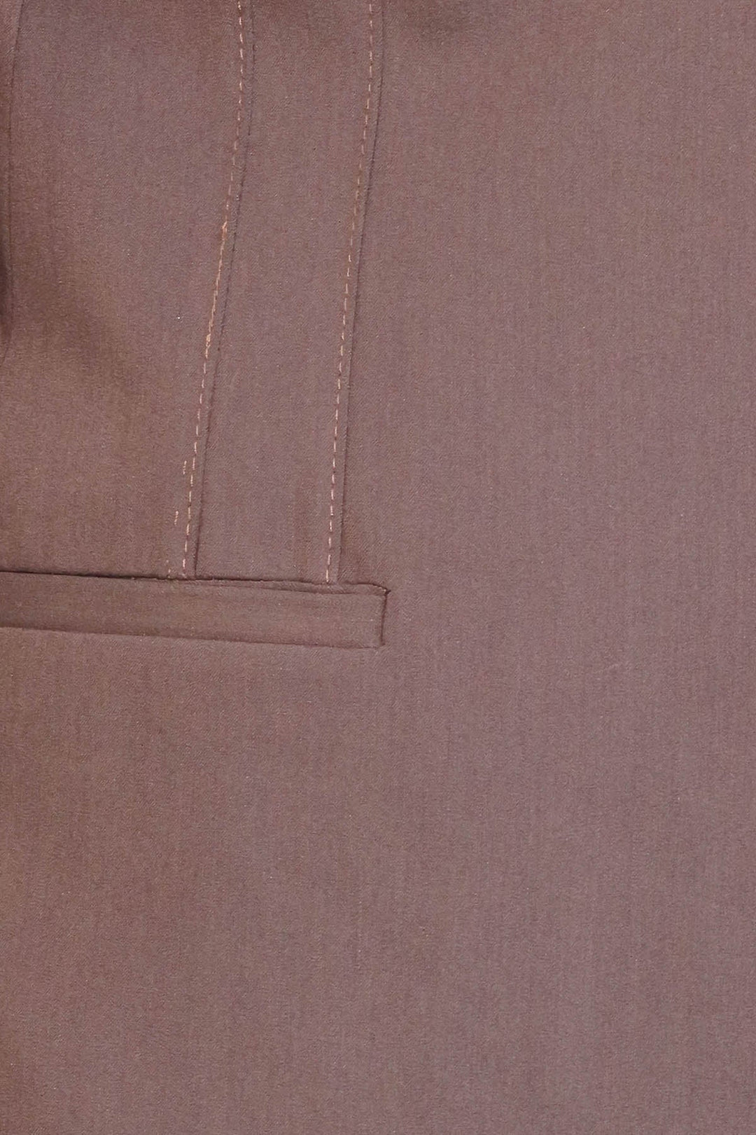 WSS 2 Button Shoulder Split Cotton Brown Jacket- - Utrera