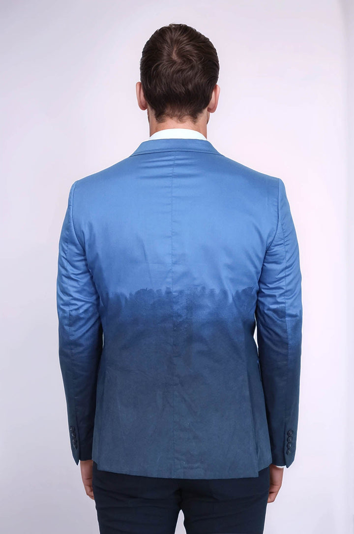 WSS Slim Fit Cotton Blue Blazer  - Suffolk