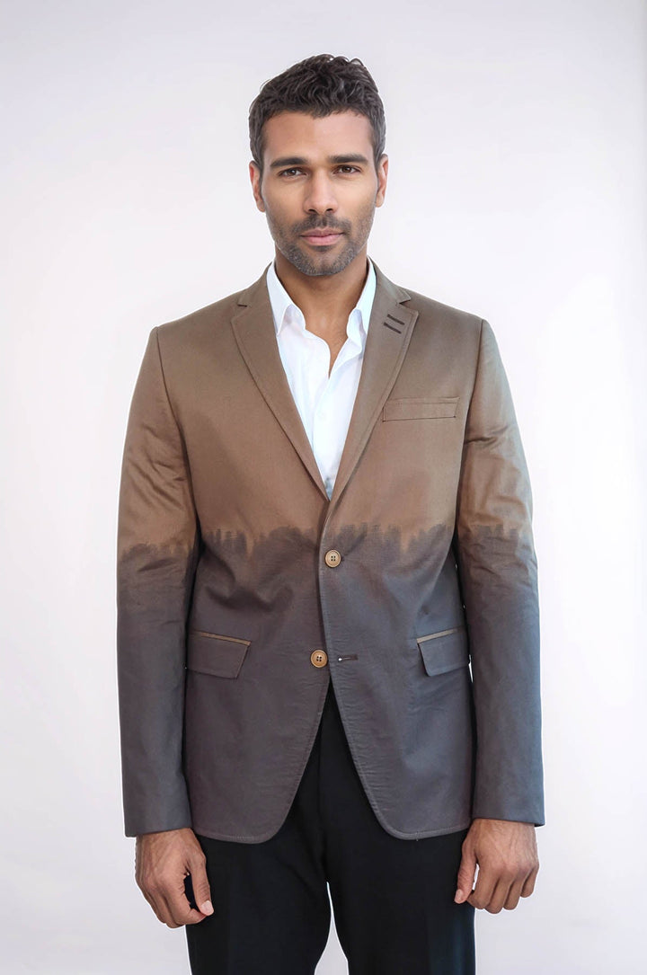 WSS Slim Fit Cotton Brown Blazer  - East Orange