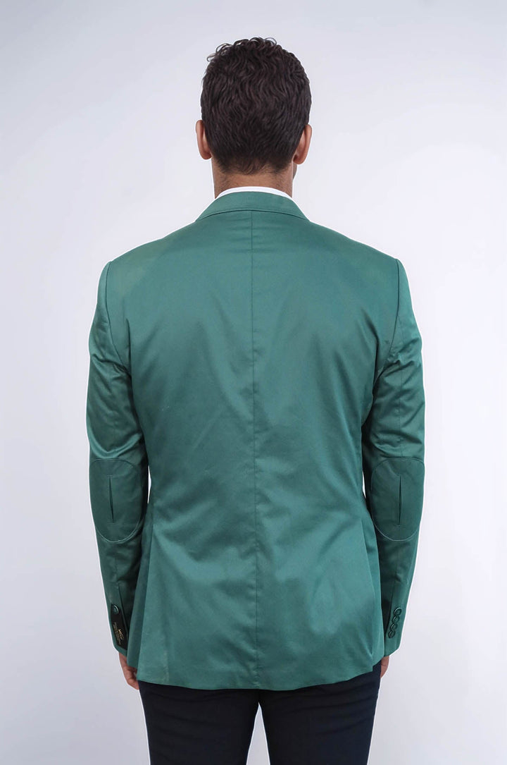 WSS Modeled Cotton Green Blazer  - Wood Buffalo