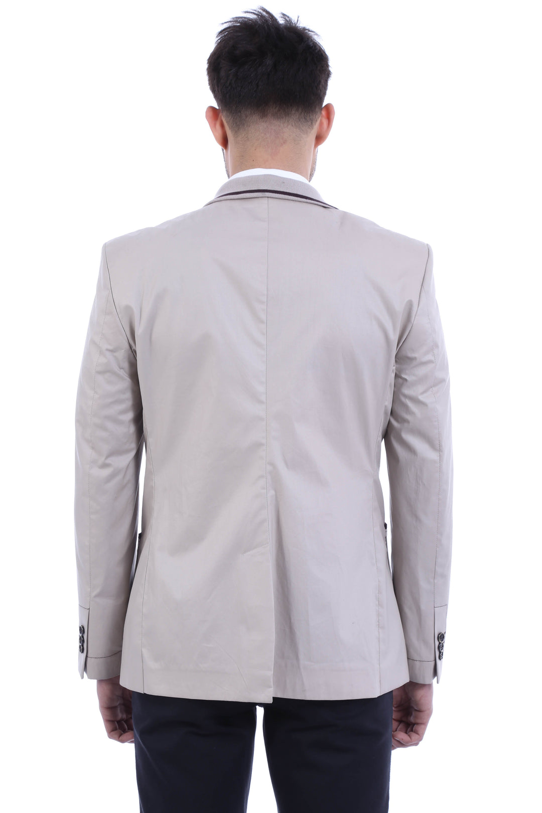 WSS 2 Button Bag Pocket Cream Jacket- - Lynwood