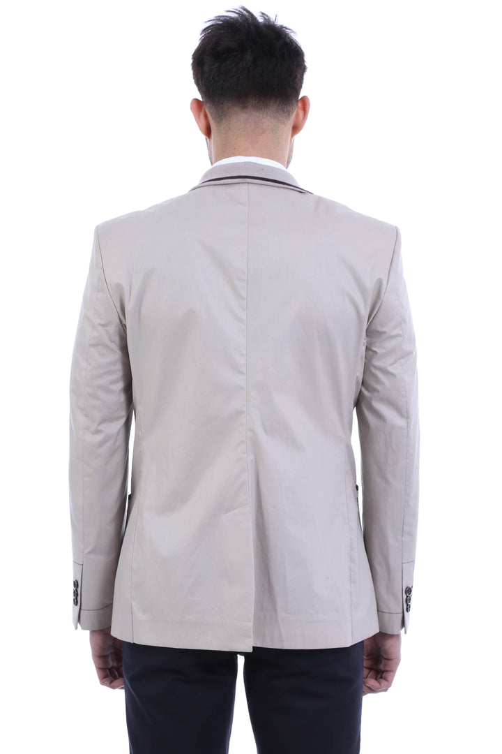 WSS 2 Button Bag Pocket Cream Jacket- - Lynwood